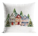 Vánoční polštář ZIMNÍ MĚSTEČKO 40x40 cm  Mybesthome