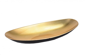 Plastový talíř zlatý 30x15x5 cm