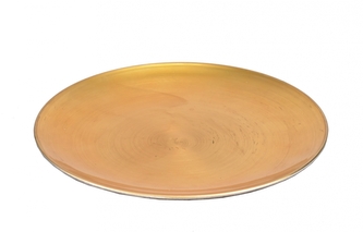 Plastový talíř zlatý 25x25x1,5 cm