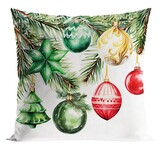 Vánoční polštář VÁNOČNÍ OZDOBY 40x40 cm  Mybesthome
