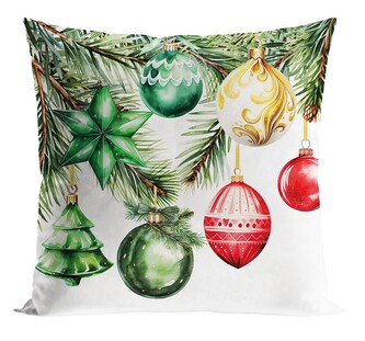 Vánoční polštář VÁNOČNÍ OZDOBY 40x40 cm  Mybesthome