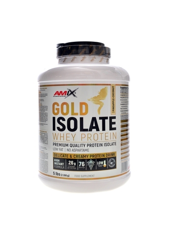 Amix - Gold Whey protein isolate 2280g - čokoláda moka káva
