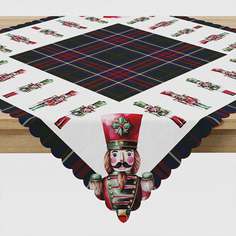 Vánoční ubrus na stůl LOUSKÁČEK 79x79 cm Mybesthome