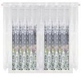 Dekorační krátká vzorovaná záclona s řasící páskou AMANDA vzor 7033 - 400x150 cm MyBestHome
