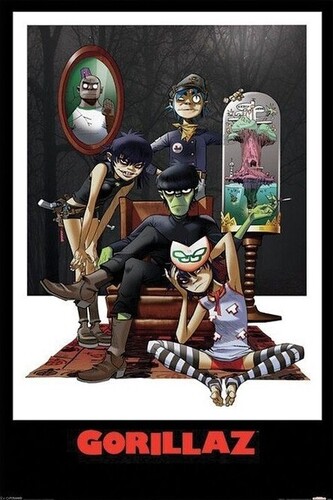 Plakát, Obraz - Gorillaz, 61 × 91.5 cm