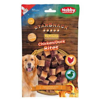 Nobby StarSnack BBQ kostičky kuře s kachnou 85 g