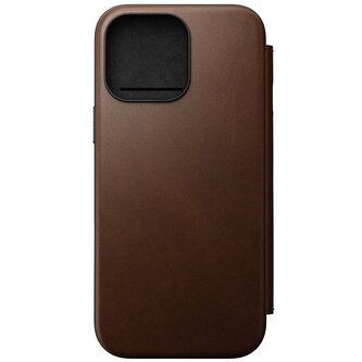 Nomad Leather Folio, brown - iPhone 16 Pro Max