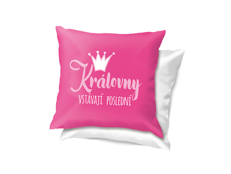 Nekupto Vtipný polštář Královny vstávají poslední