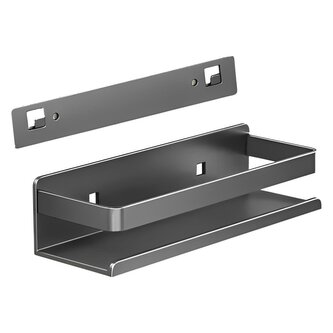 Kovová polička - SHELVIST  černá/stříbrná