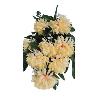 Chryzantéma kytice smuteční světle žlutá  H220/sv.žl.