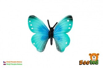 Motýl tropický Morpho Helena zooted plast 7cm v sáčku Motýl tropický Morpho Helena zooted plast 7cm v sáčku