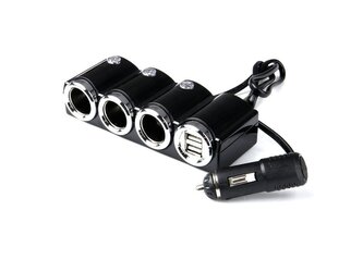 Rozbočovač do auta 3x autozásuvka + 2x USB