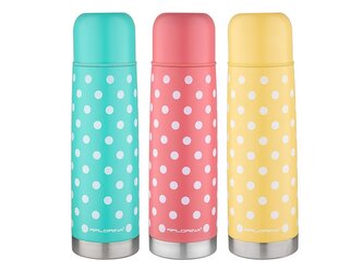 FLORINA TERMOSKA DOTS  1 L MODRÝ / ŽLUTÝ / BROSKVOVÝ