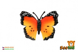 Motýl Monarcha africký (babočka) zooted plast 7cm v sáčku Motýl Monarcha africký (babočka) zooted plast 7cm v sáčku