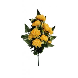 Chryzantéma kytice smuteční větší světle žlutá  H347/sv.žl.