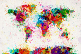 Plakát, Obraz - Michael Tompsett - World map, 91.5 × 61 cm