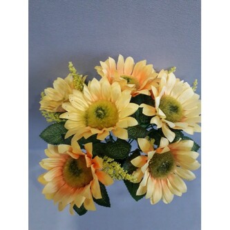 Slunečnice kytička, sv. žlutá, Barva žluto-oranžová  H266/sv. žlutá