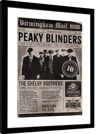 Obraz na zeď - Peaky Blinders - 10th Anniversary Newspaper, 34 × 44.2 cm