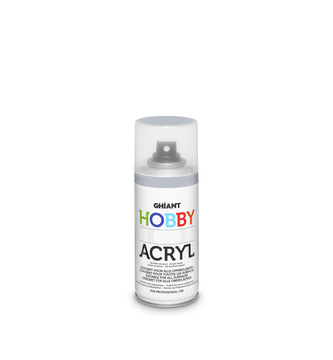 Ghiant - Hobby akrylová barva ve spreji - 150 ml - stříbrná