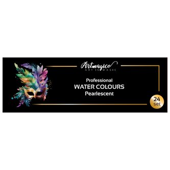 Artmagico - Professional Water colours Pearlescent 24 pcs