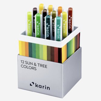 Karin Real brush PRO 12 Sun and Tree color set Karin Real brush PRO 12 Sun and Tree color set