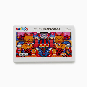 Carioca Plus Akvarelové barvy 12 ks