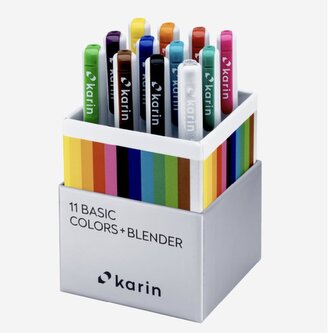 Karin Real brush PRO 11 základních barev a blender Karin Real brush PRO 11 základních barev a blender