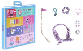 Akcesoria do włosów w pudełku Świnka Peppa