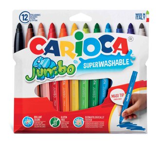 Carioca Jumbo fixy 12ks omyvatelné
