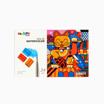 Carioca Plus Akvarelové barvy 24 ks Carioca Plus Akvarelové barvy 24 ks