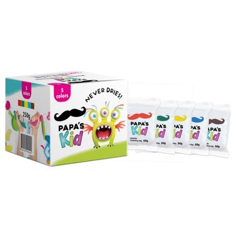 Papa's clay modelovací hmota sada 250 gr základní odstíny