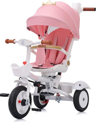 CHIPOLINO Tříkolka se stříškou Futuro 2v1 Princess CHIPOLINO Tříkolka se stříškou Futuro 2v1 Princess