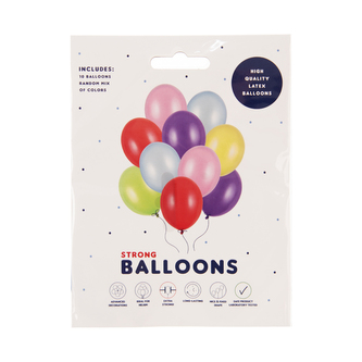 Balónek latex perleť mix 10 ks pr. 27 cm
