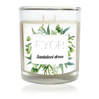 Svíčka velká - Santalové dřevo 210g