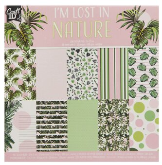 Designový papír, 15x15 cm, 20 listů, 100 gms - Nature
