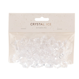 Krystaly sklo čiré 50 ks 25x21 mm