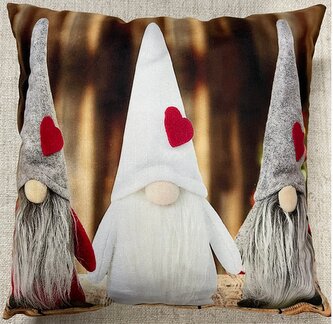 Vánoční polštář GNOME CHRISTMAS V. 40x40 cm Mybesthome