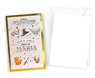 Karnet urodziny Harry Potter