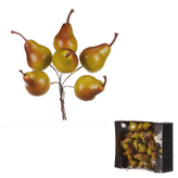 Hrušky na drátku, barva zelená, cena za krabičku (36 ks).