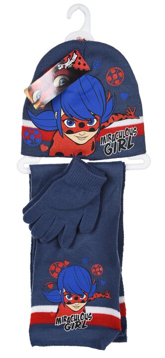 SOUPRAVA ČEPICE, ŠÁLA A RUKAVICE KOUZELNÁ BERUŠKA - velikost 52