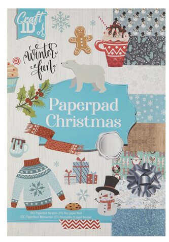 Barevný papír s vánočním motivem , A4, 20 listů - ,,Winter fun"