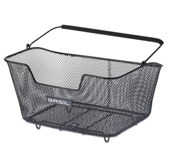 koš BASIL Base M nosičový drátěný černý