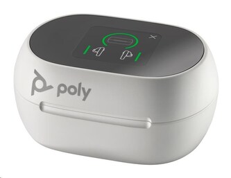 Poly Voyager Free 60+ bluetooth headset, BT700 USB-C adaptér, dotykové nabíjecí pouzdro, bílá
