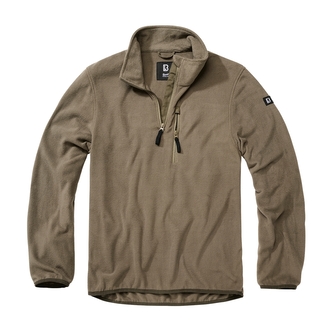Mikina Brandit Fleece Troyer - olivový, XXL
