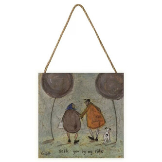 Dřevěný obraz Sam Toft - With You By My Side, 20 × 20 cm
