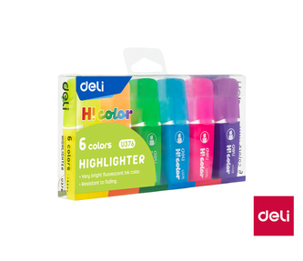 Zvýrazňovač mini DELI EU376 sada