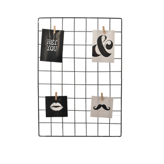 Nástěnka kov na fotky černá 38x57 cm