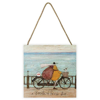 Dřevěný obraz Sam Toft - A Breath of Fresh Air, 20 × 20 cm