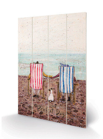 Dřevěný obraz Sam Toft - Perfect Day, 20 × 29.5 cm