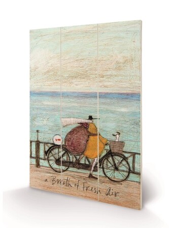 Dřevěný obraz Sam Toft - A Breath of Fresh Air, 20 × 29.5 cm